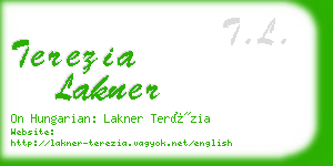 terezia lakner business card